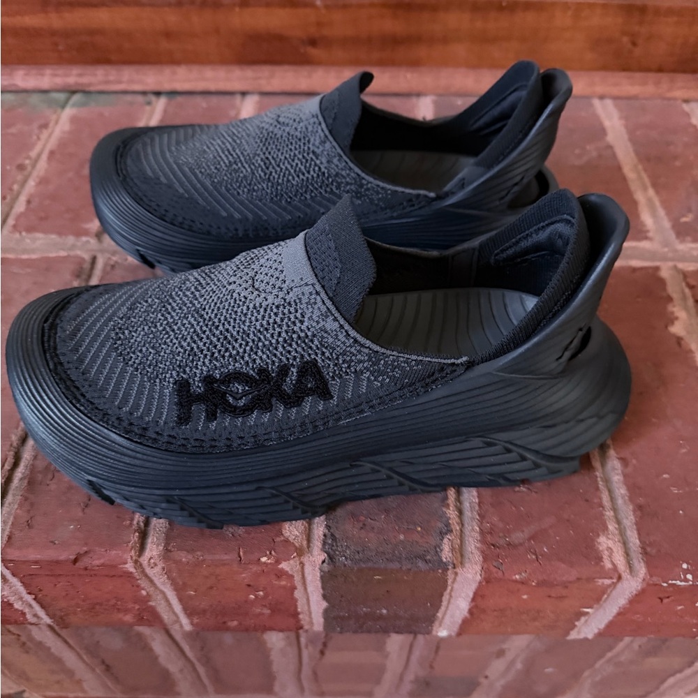 Hoka Charcoal Slip-On Shoes